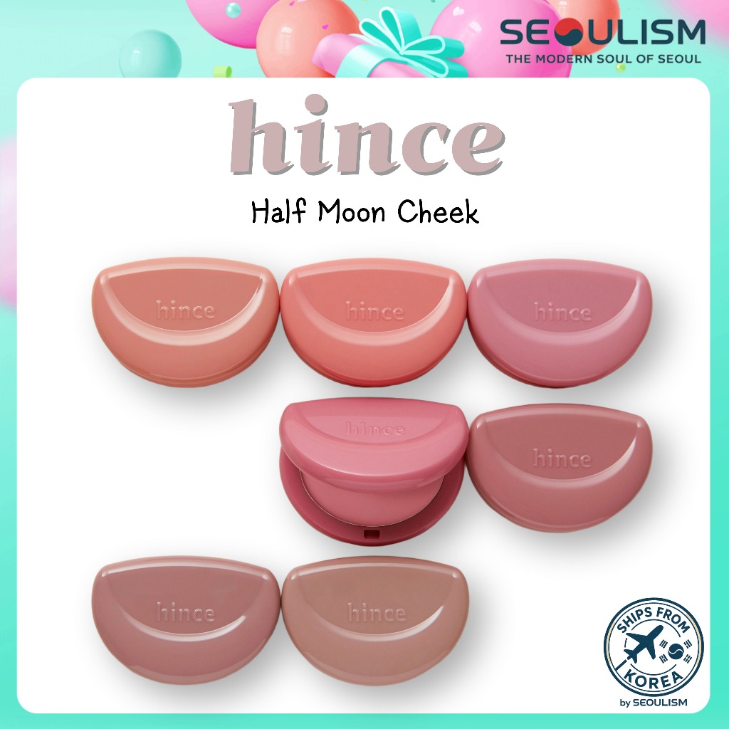 🇰🇷[HINCE] แก้มฮาล์ฟมูน | ครีมเบลอ บลัชออน | แต่งหน้าเกาหลี