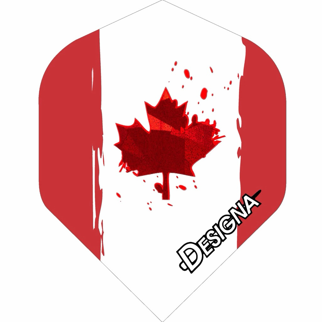 Designa Canada Flights [มาตรฐาน] • 75 Microns • Dart Flights • SGDARTS