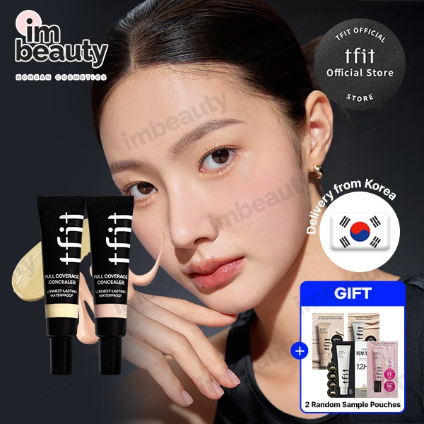 [TFIT OFFICIAL] คอนซีลเลอร์ Full Coverage 15g (ปกดํา / ปกแดง) | Dark Circle Corrector & 24H ติดทนนาน