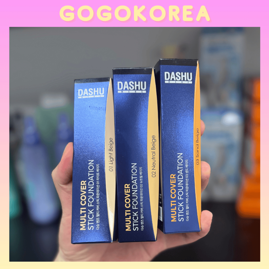[DASHU] Best Multi Cover Stick Foundation for Men SPF 50+ PA++++ 12g 3Color