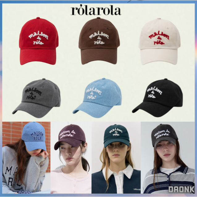 [ROLAROLA] หมวกเบสบอลสไตล์เกาหลี จากคอลเลกชัน MAISON DE ROLA
