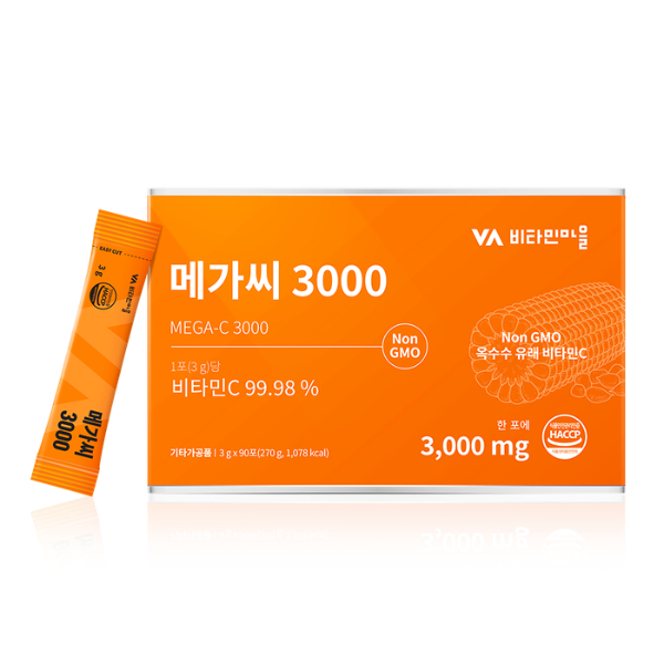 Vitamin Village MegaC 3000 วิตามินซีพาวเดอร์สติ๊ก 3g