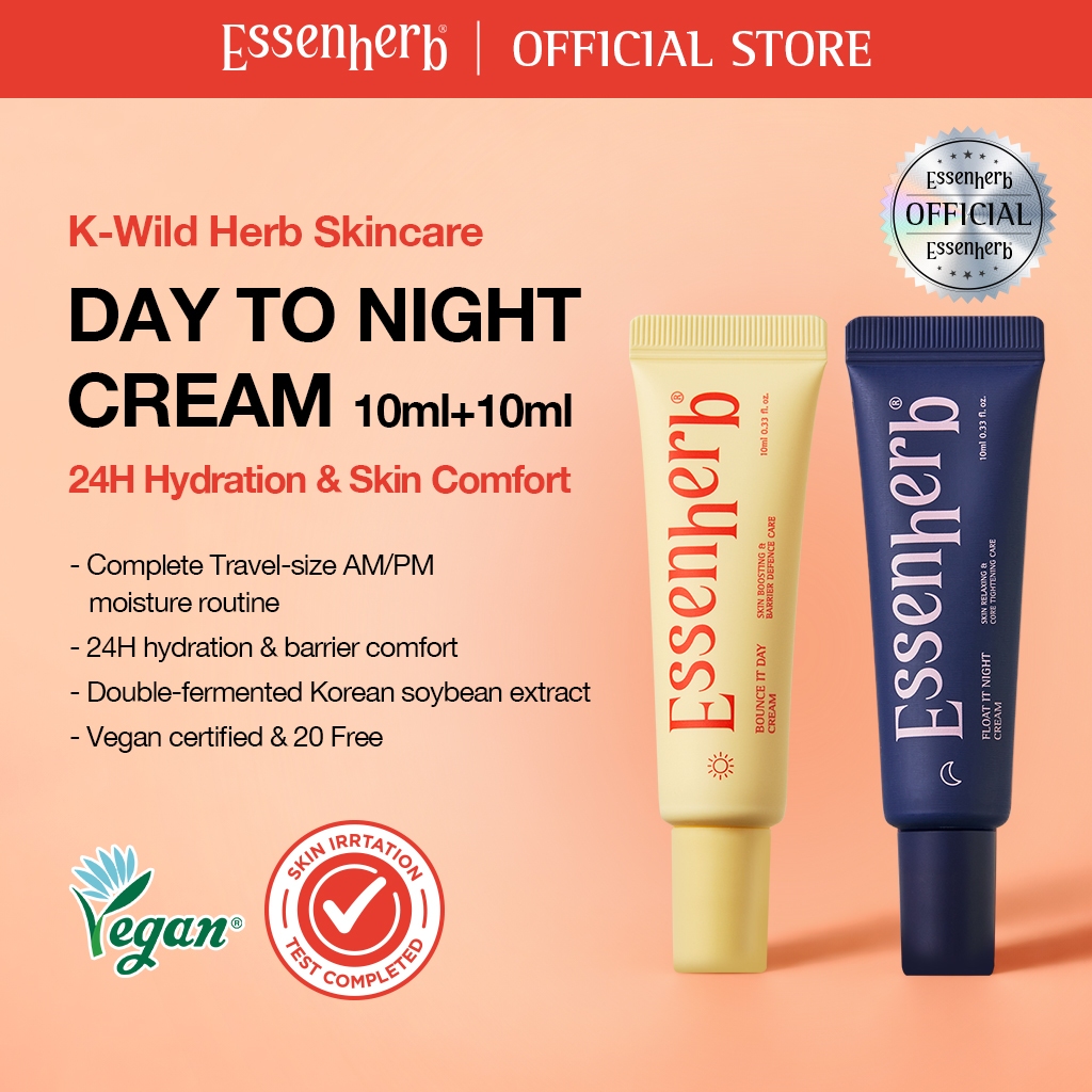 [LIMITED EDITION] Essenherb Day to Night Mini Set (10ml x 2) – Special Routine Kit