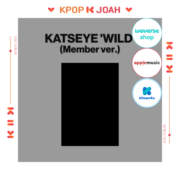 [POB](MEMBER ver.) KATSEYE [WILD] 3rd EP ALBUM (14th Aug.2026)