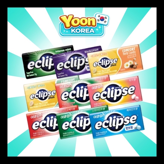 Eclipse ลูกอมปราศจากน้ําตาลคละรสผลไม้มิ้นต์ 1 แพ็ค