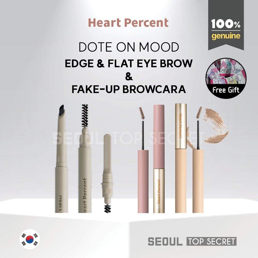 [Heart Percent] Dote On Mood Edge & Flat Eye Brow 0.15g, Dote On Mood Fake-Up Browcara 3g