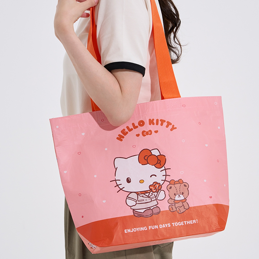 Jeju Air x Sanrio Character กระเป๋าสะพายแบบใช้ซ้ําได้ | กระเป๋าเดินทางกันน้ํา | เกาหลีโดยตรง