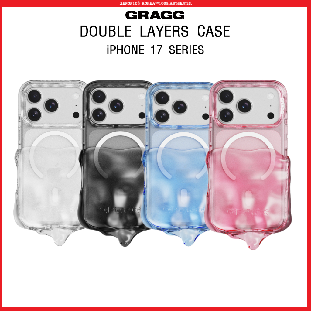 (GRAGG) MagFit เคสสองชั้นสําหรับ iPhone 17 Series | ดีไซน์ K-Style พรีเมี่ยม | เป็นที่นิยมในหมู่ K-Pop iDols
