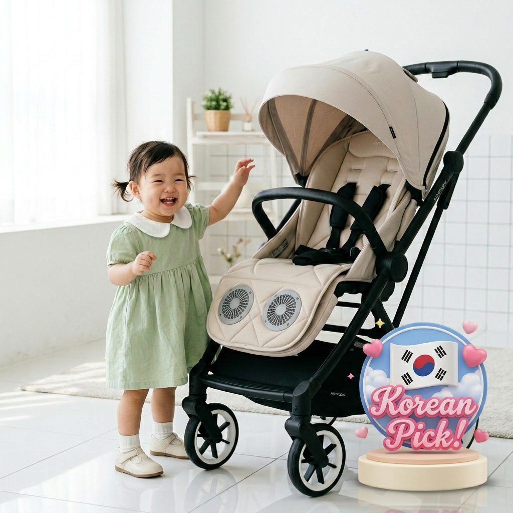 [GGUMBI] Ice Hug 2.0 Dual Fan Stroller Liner + แพ็คน้ําแข็งฟรี (Teddy Bear / Ice Family) K-Baby