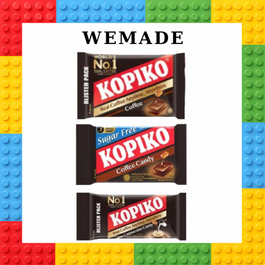 [Kopiko] Sugar Free Coffee Candy Blister Pack (8 ชิ้น  1 แพ็ค) | 3 รส | ลูกอมกาแฟ&คาปูชิโน่ | จากเกา