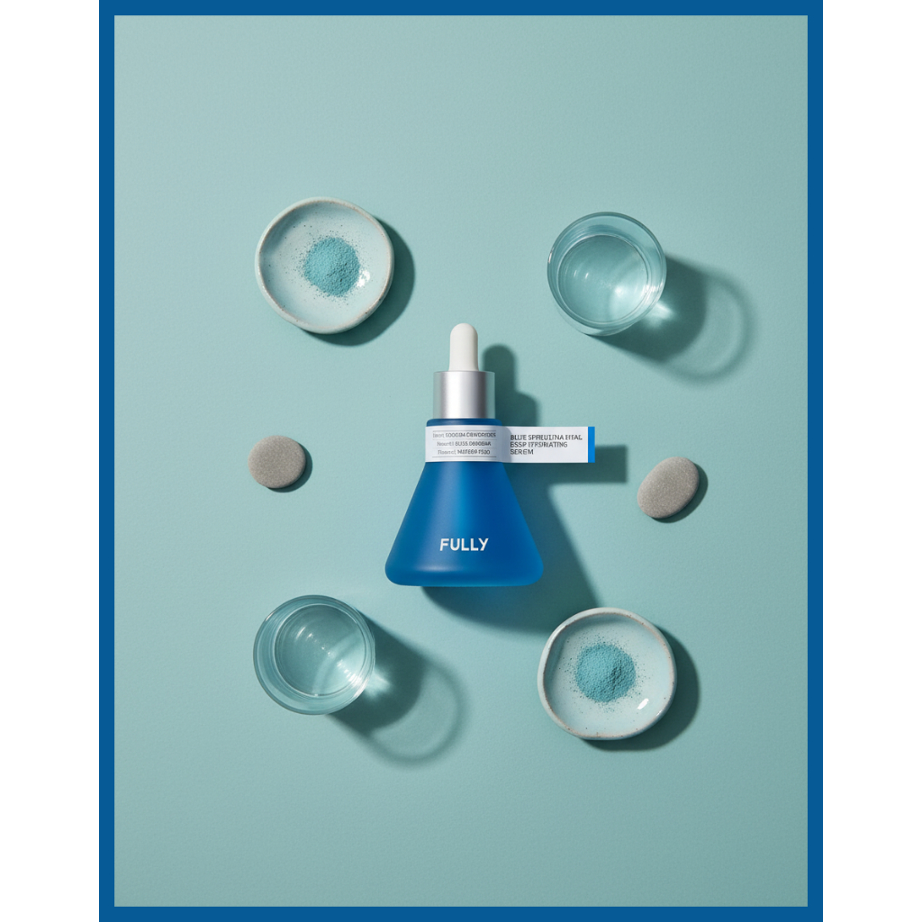 [ดีที่สุด] FULLY Blue Spirulina Hyal Hydrating Serum, Deep Moisture & Glow Care 50ml