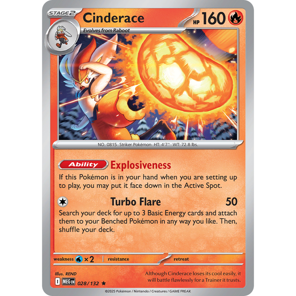 [Pokemon TCG] [Mega Evolution: Mega Evolution] Holo Cinderace