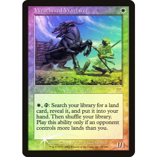 การ์ด EDH PlayTest - Wayfarer Weathered (สีขาว)