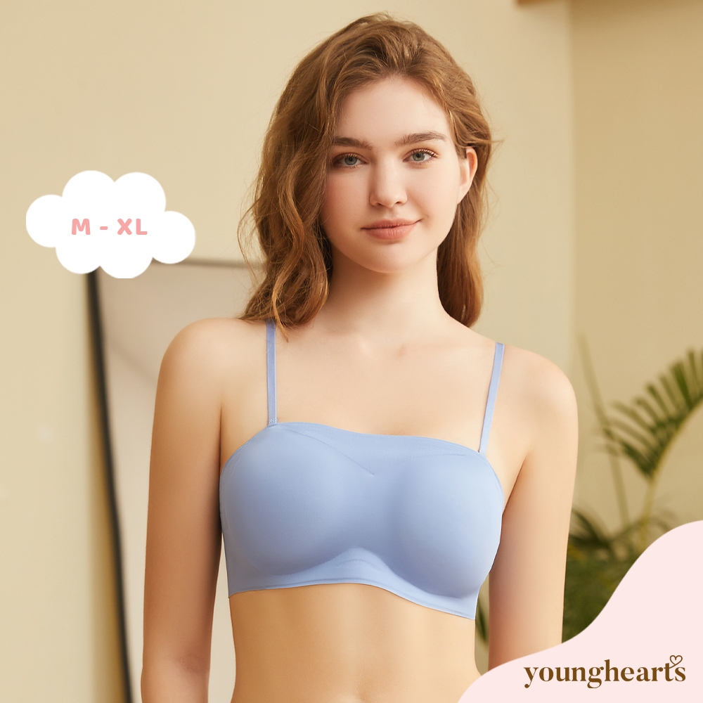 Young Hearts Smooth Fit Non-Slip Multiway Wireless Bandeau Y14-100084 (กลางชมพู)