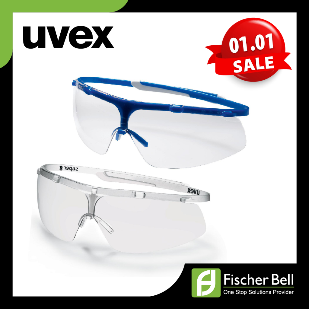 Uvex super g แว่นตานิรภัย l แว่นตาป้องกันหมอก UV400 EN166