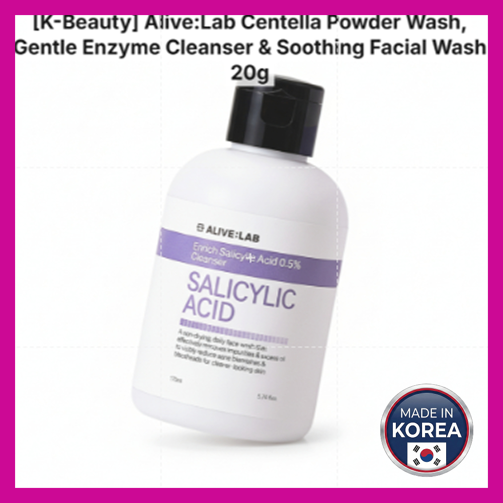 [K-Beauty] AliveLab Enrich Salicylic Acid 0.5% Cleanser 170ml, Pore Care & Gentle Exfoliating Cleans