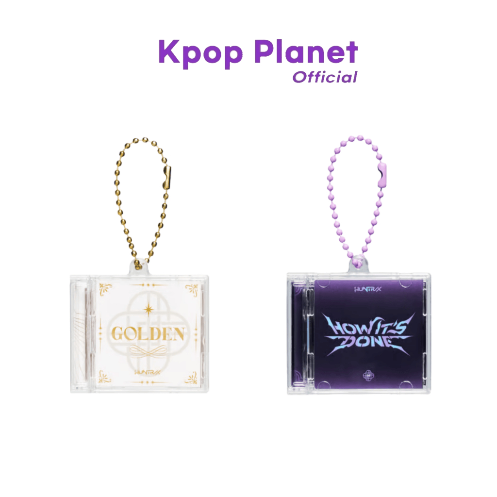 HUNTR/X - Mini CD Keyring [GOLDEN] [HOW IT'S DONE] KPop Demon Hunters OST