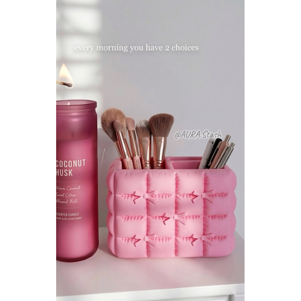 Puffy Bow Organizer Box - Puffy Bow Organizer Box