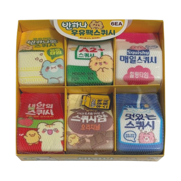 Banhana Milk Carton Squishy Stress Squishy (จัดส่งแบบสุ่ม)