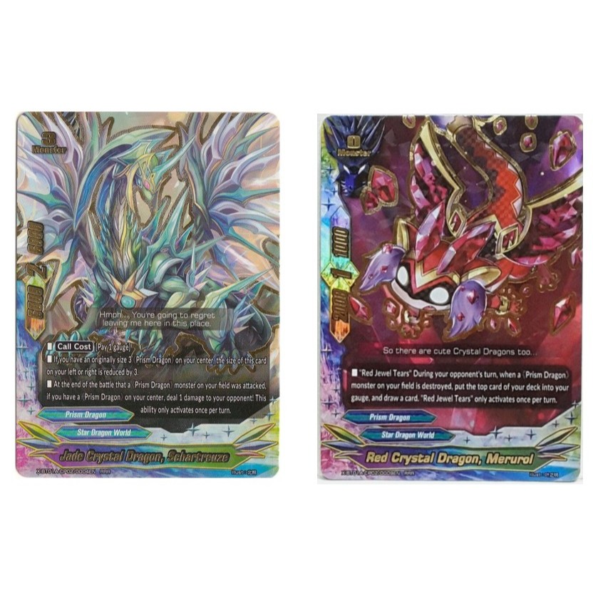 English Buddyfight Jade Crystal Dragon, Schartereze X-BT01A-CP02/0004EN/มังกรคริสตัลแดง, Merurol X-B