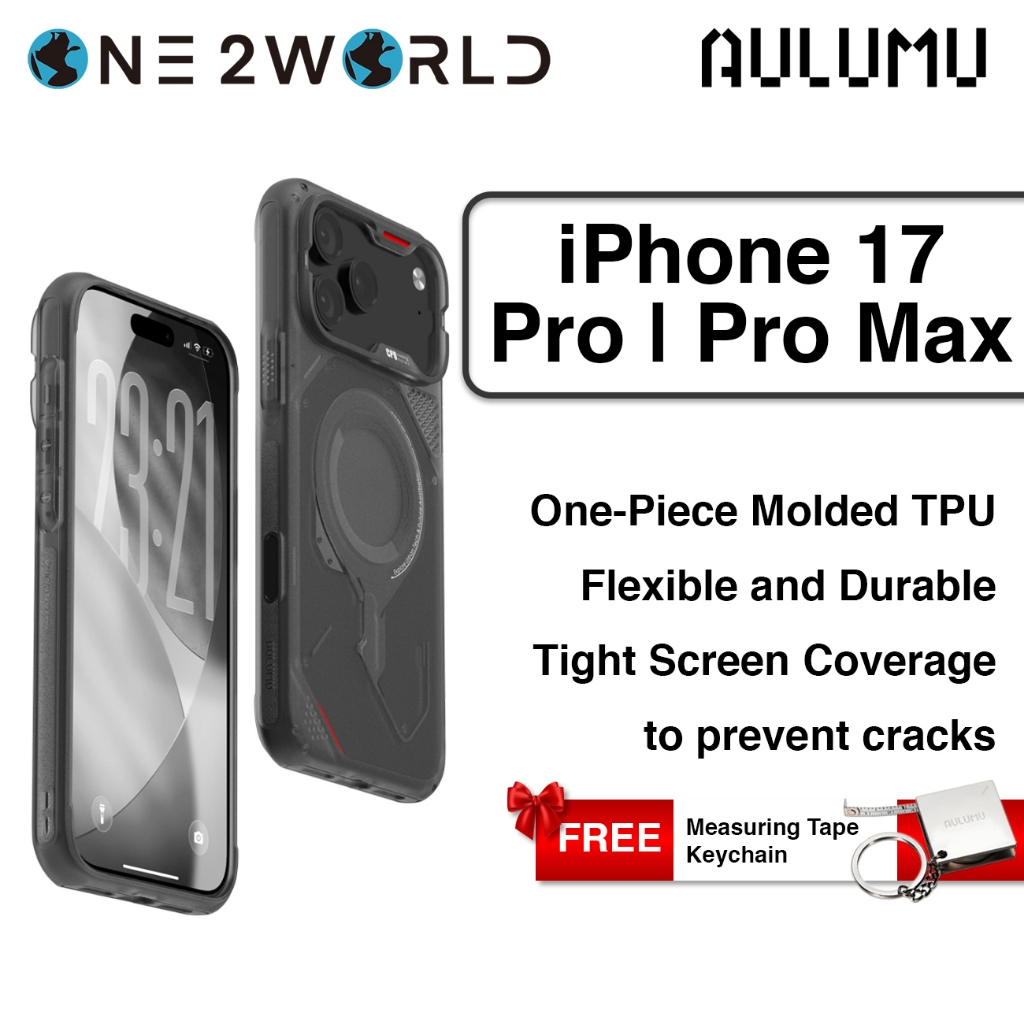 AULUMU A17 เคสที่ทนทานสําหรับ iPhone 17 Pro 6.3" & iPhone 17 Pro Max 6.9" – TPU กันกระแทก, เสริมการป