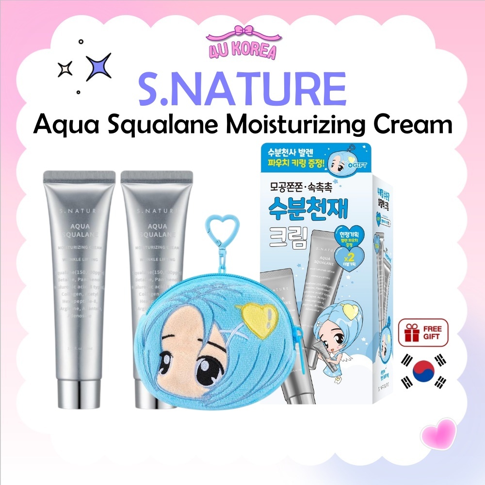 (+30ml) S.NATURE Aqua Squalane Moisturizing Cream 60ml / K-BEAUTY