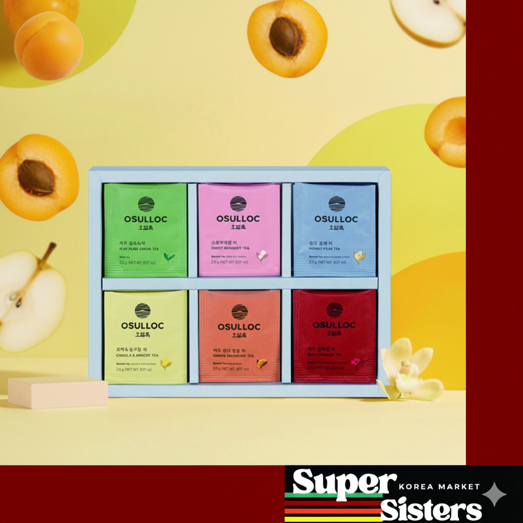 [OSULOC] O Thank You Tea Gift Set - กล่องเหลือง / ถุงชา 24 ซอง (6 แบบ x 4) / เหมาะสําหรับเป็นของขวัญ