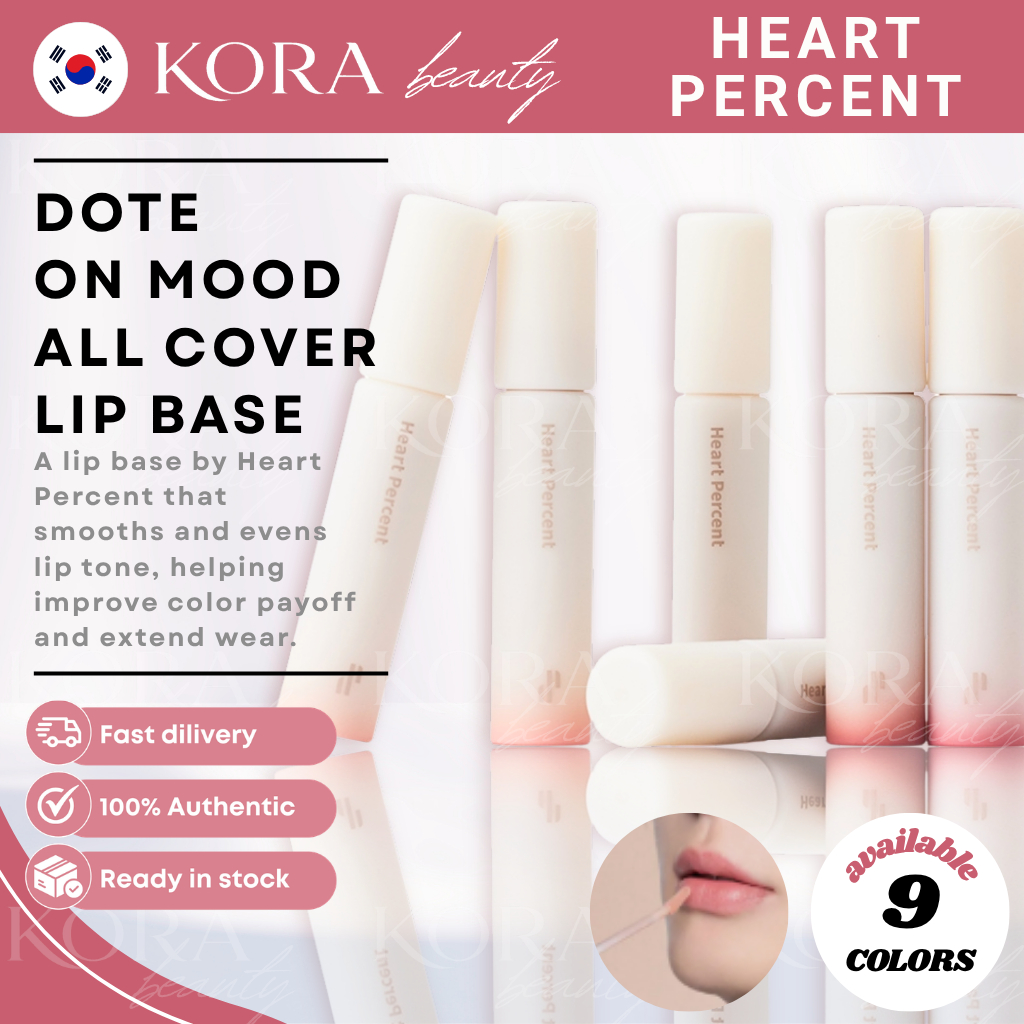 [Heart Percent] Dote On Mood All Cover Lip Base 4.1g
