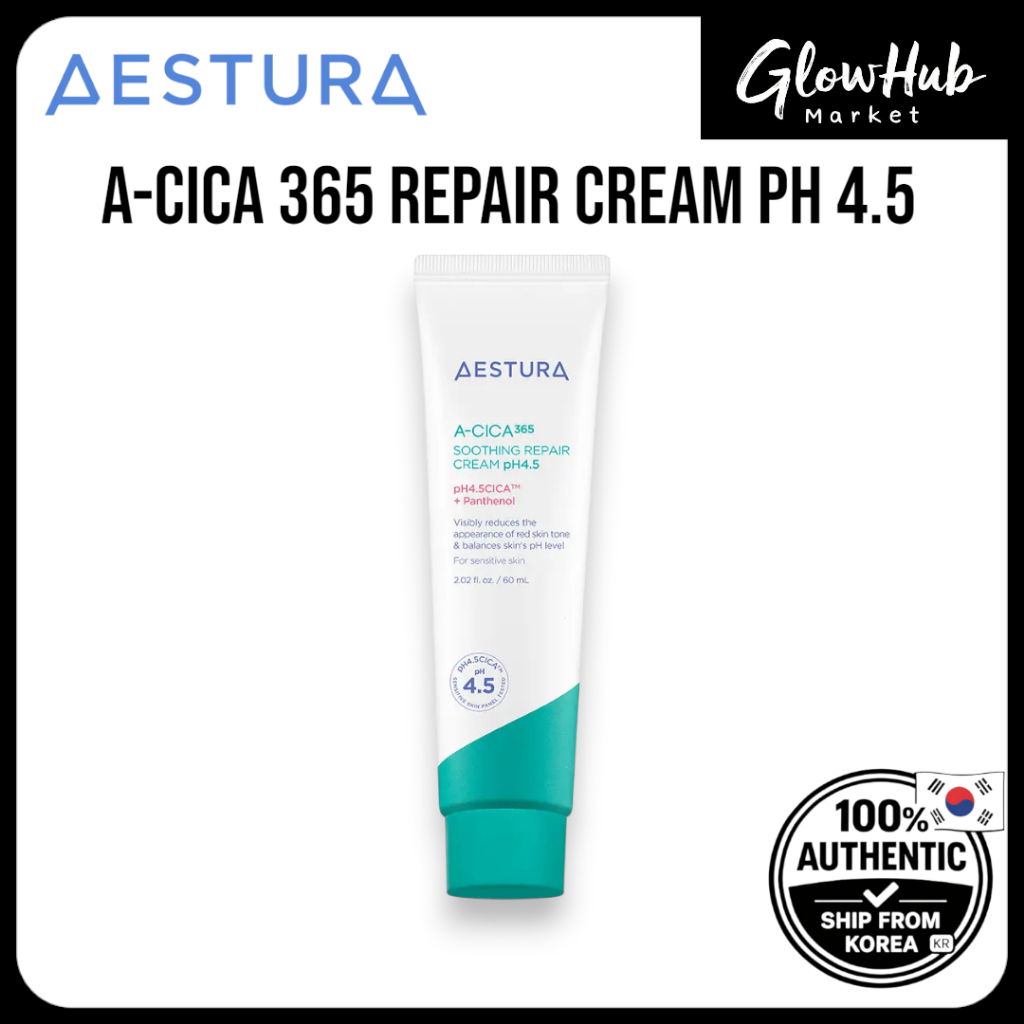 AESTURA A-CICA 365 Repair Cream pH 4.5 (60ml) – ครีมซ่อมแซมอุปสรรค | Aestura atobrier 365