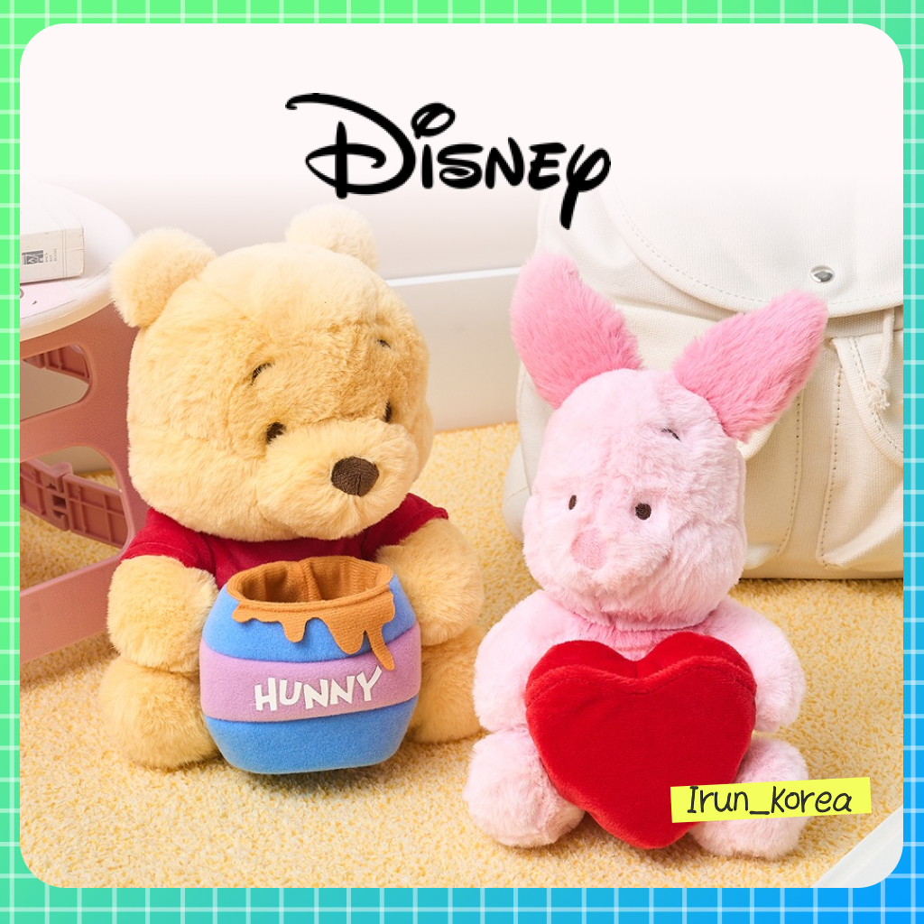 [DISNEY] ตุ๊กตา Winnie the Pooh & Piglet Cozy