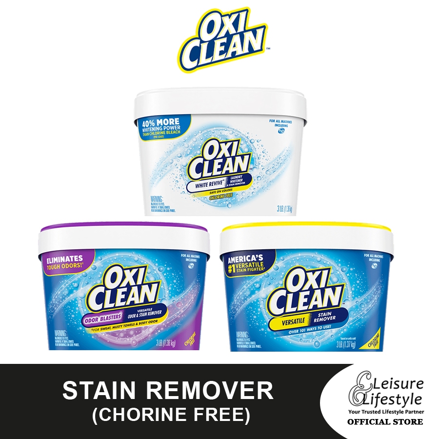 OxiClean น้ํายาขจัดคราบอเนกประสงค์/กลิ่น Blasters/White Revive 1.36Kg (ปราศจากคลอรีน)