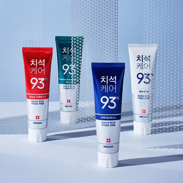 Median Dental IQ 93% Tartar Toothpaste 120g | การควบคุมหินปูนและไวท์เทนนิ่ง