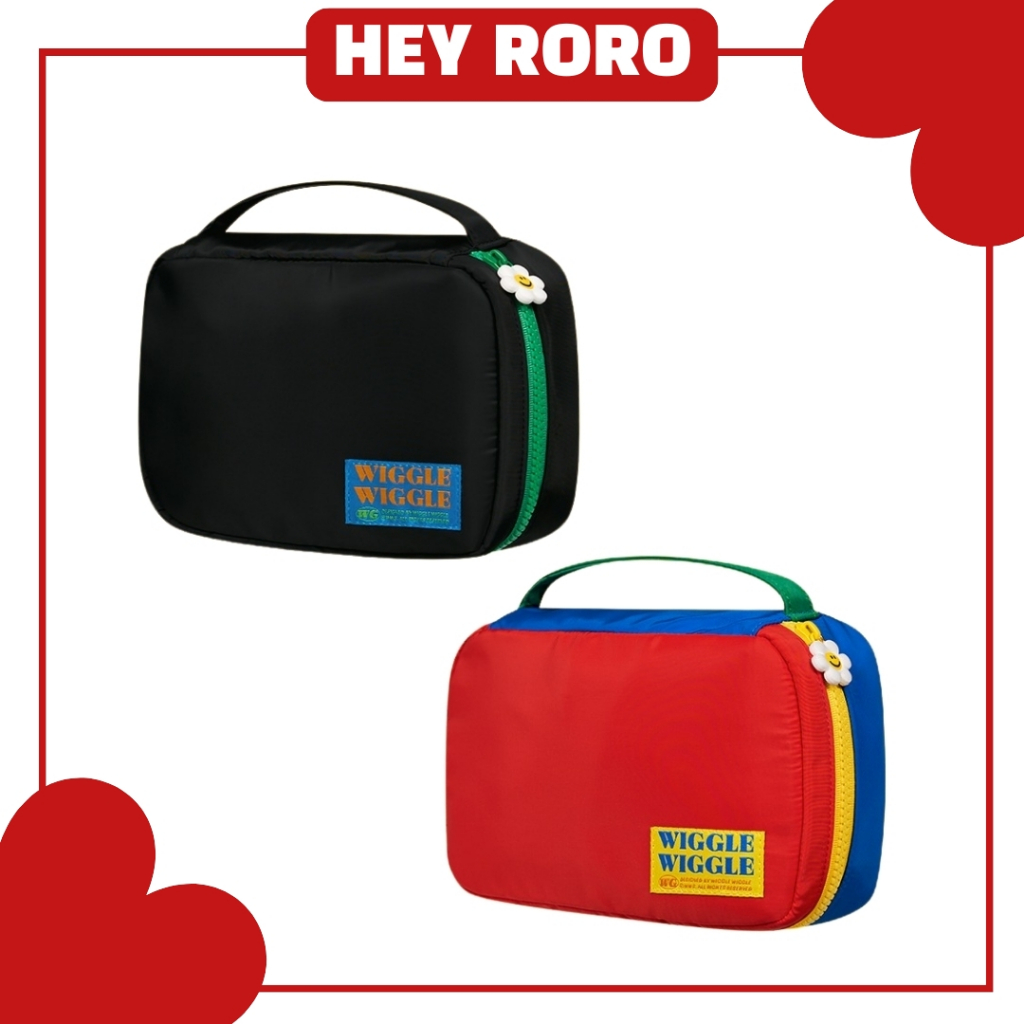 Wiggle Wiggle กระเป๋าแต่งหน้า สีดํา