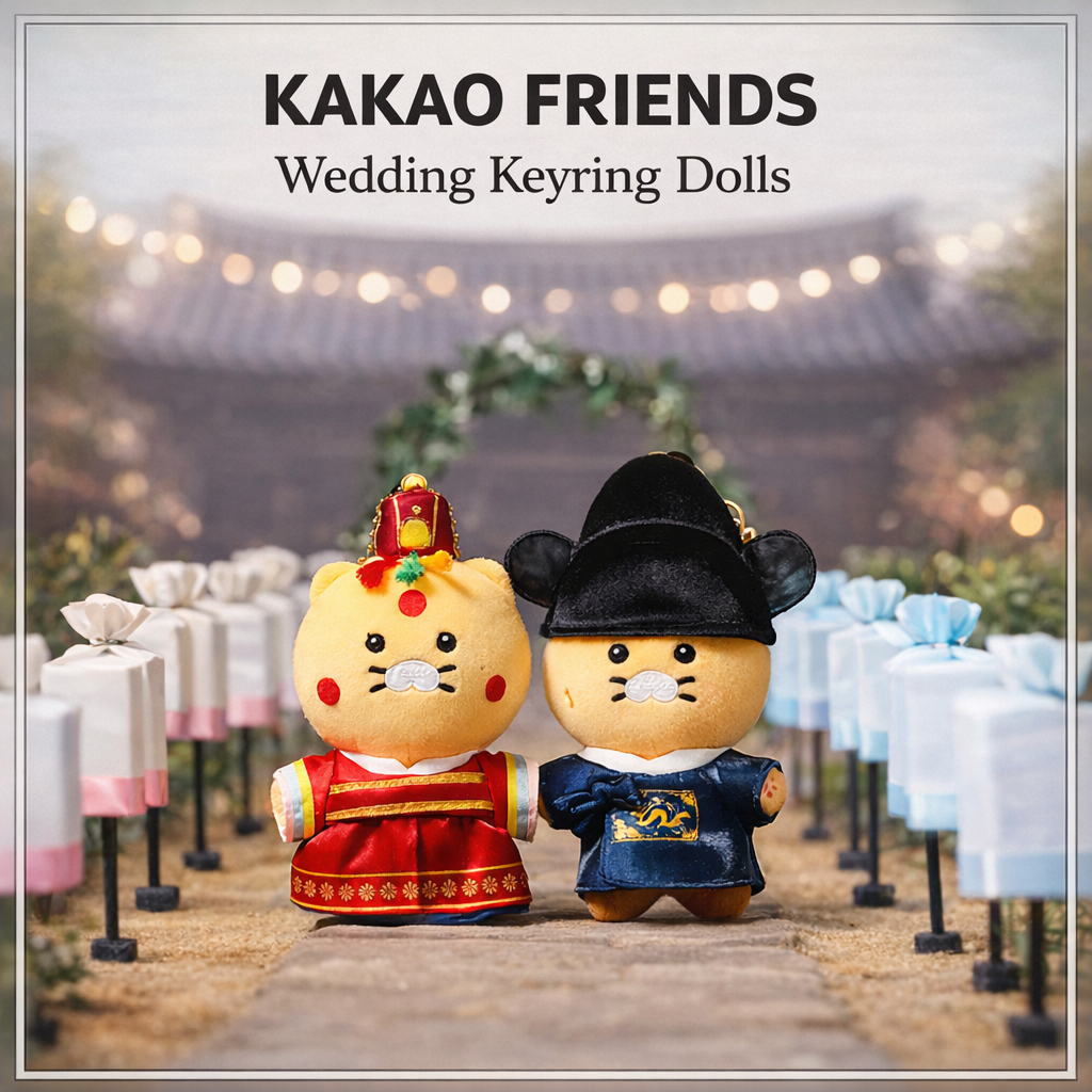 [เพื่อนคาเคา] พวงกุญแจแต่งงานของ Choonsik ตุ๊กตาตุ๊กตา พวงกุญแจภรรยาของเจ้าชายศตวรรษที่ 21