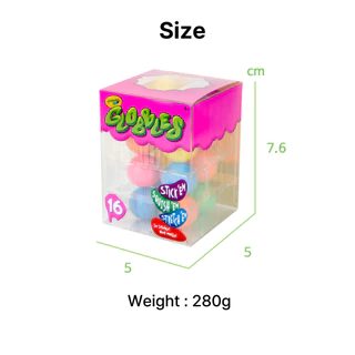 Crayola Globbles (16 ลูก) ของเล่นเสริมพัฒนาการ ฝึกสมาธิ - ปลอดสารพิษ ล้างออกได้ ไม่ทิ้งคราบ สกุชชี่เหนียวหนึบ (Fidget Toy)