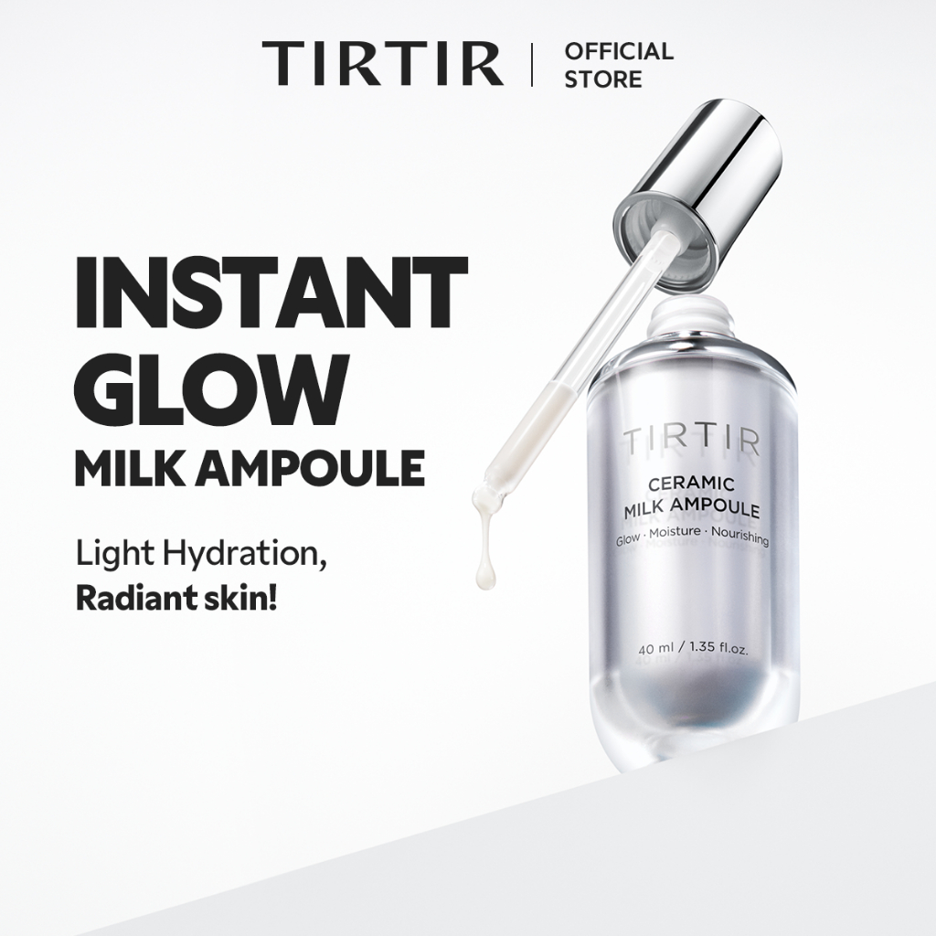[TIRTIR] Ceramic Milk Ampoule 10ml/40ml (ผลเรืองแสงติดทนนาน Enhancing Skins Elasticity, Deep Moisturization)