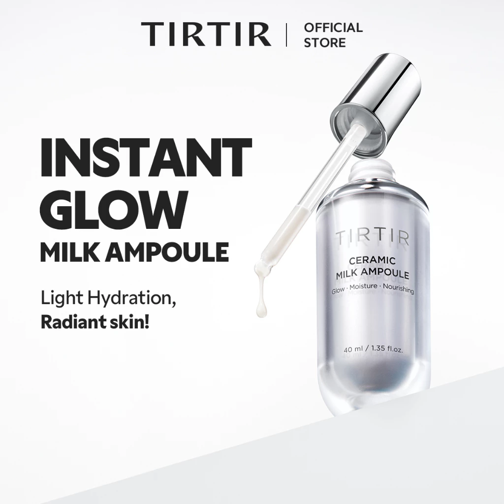 [TIRTIR] Ceramic Milk Ampoule 10ml/40ml (ผลเรืองแสงติดทนนาน Enhancing Skins Elasticity, Deep Moisturization)