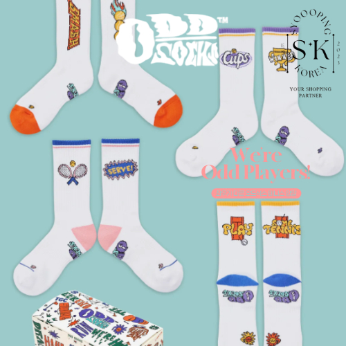 [Odd Socks] ถุงเท้ามาราธอน Coolmax สำหรับการวิ่งและการเทนนิส พร้อมให้เลือก 4 คู่