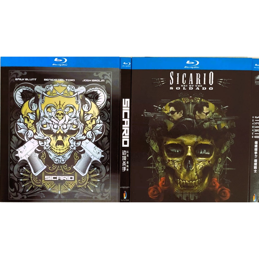 SG Seller Sicario 1 & 2 ภาพยนตร์บลูเรย์