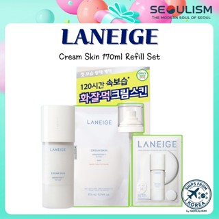 🇰🇷[LANEIGE] Cream Skin 170mL Refill Set (+170mL Refill + Gel…