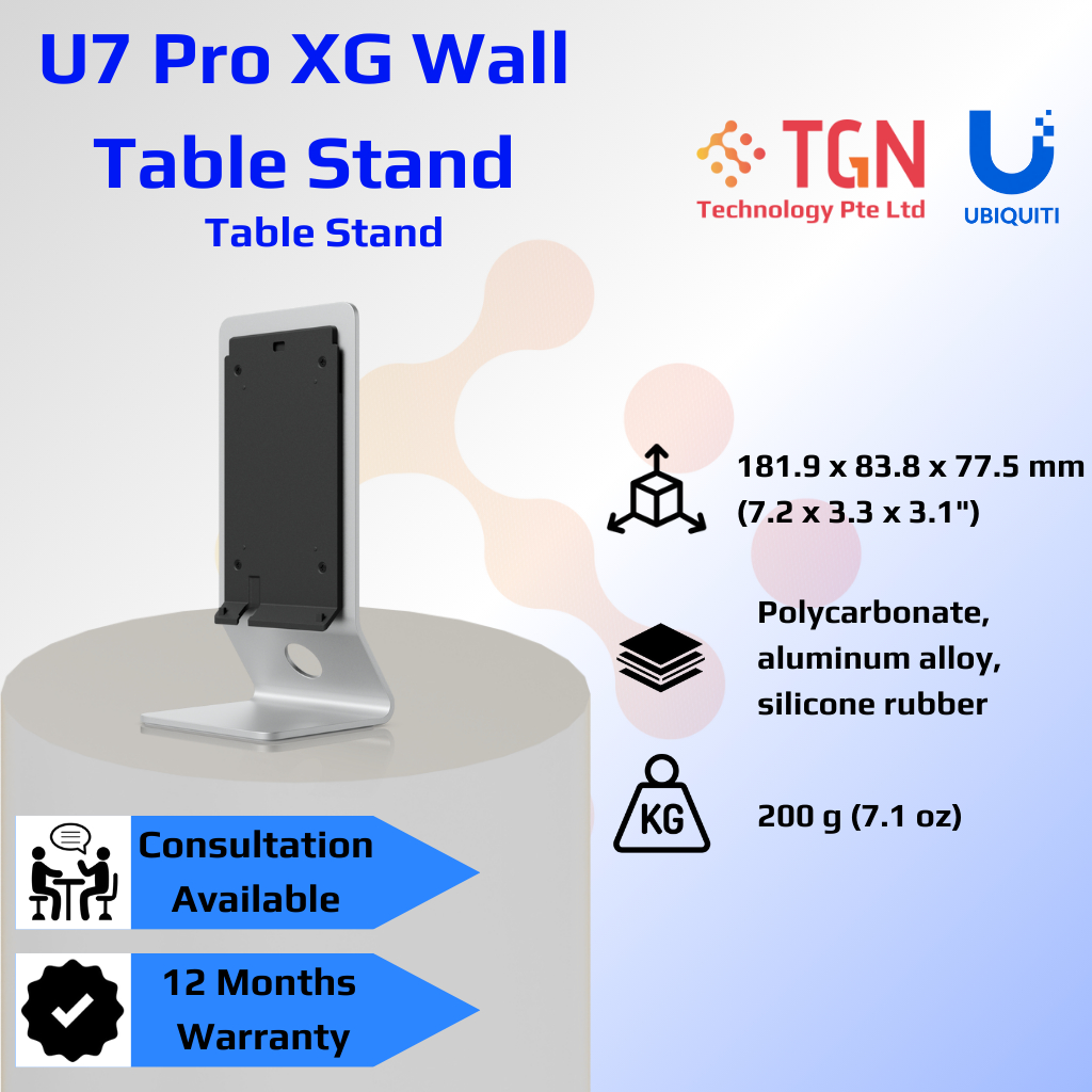 Ubiquiti UniFi U7 Pro XG ขาตั้งโต๊ะติดผนัง