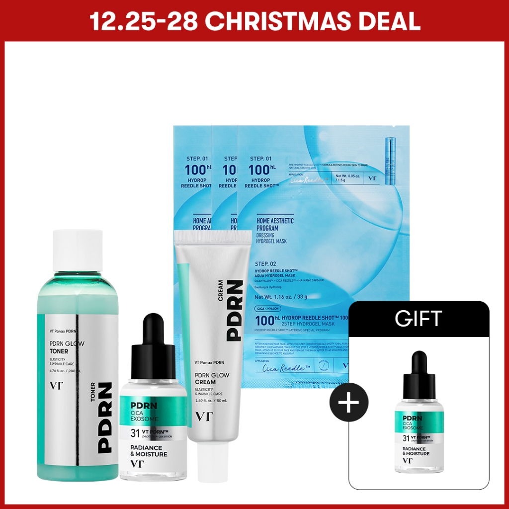[VT] Best Value Skin Care Bundle Set PDRN Set with Gel Mask 3ea Gift Set [Official Flagship]