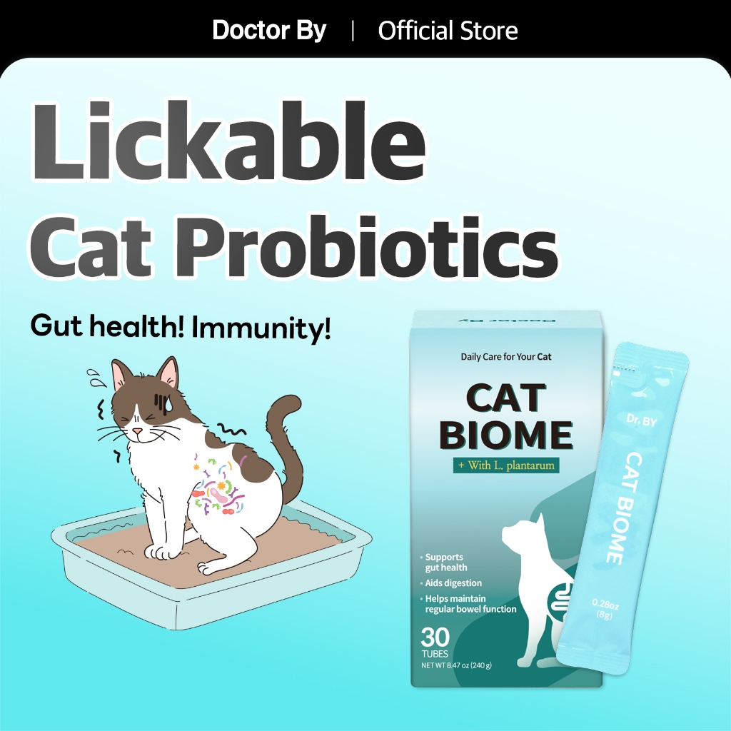 [Doctor By CAT BIOME] Cat Probiotics Digestive and Gut Support for Cats อาการท้องเสีย ภูมิคุ้มกัน