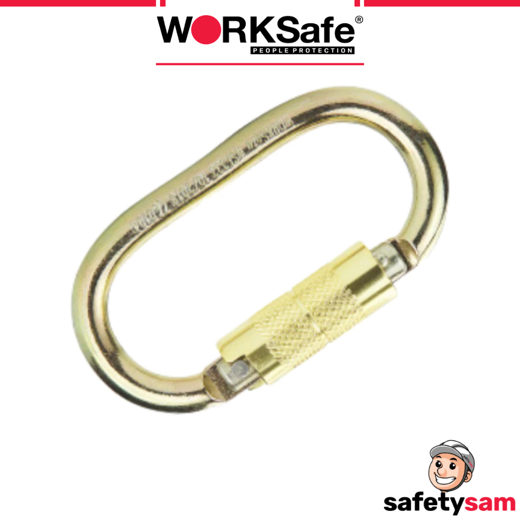 WORKSafe ล็อคเกลียวอลูมิเนียม Karabiner WSF333, EN362