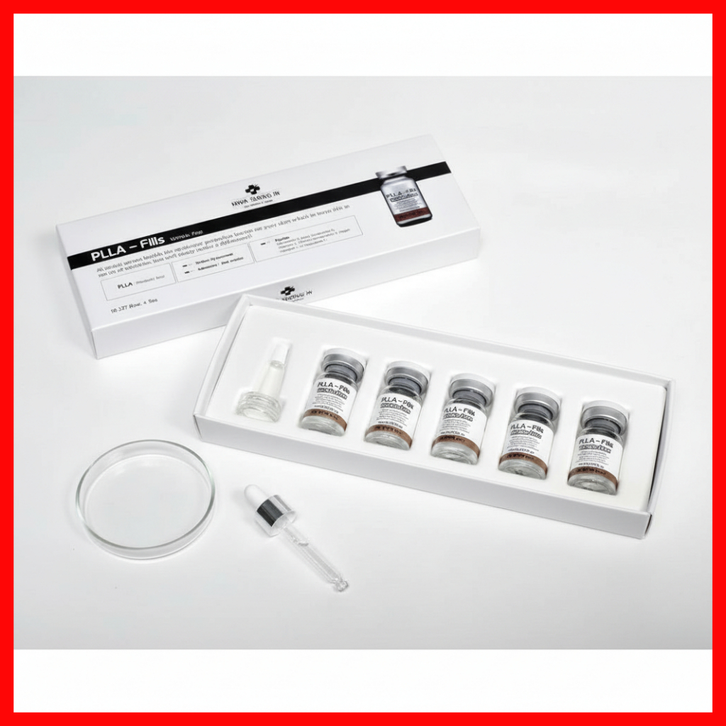 PLLA Plafills ปลอดริ้วรอย Premium Ampoule Plus, Brightening & Wrinkle Care, 7ml x 5ea