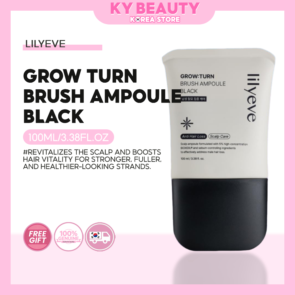Lilyeve GrowTurn Exosome Brush Ampoule Black 100ml