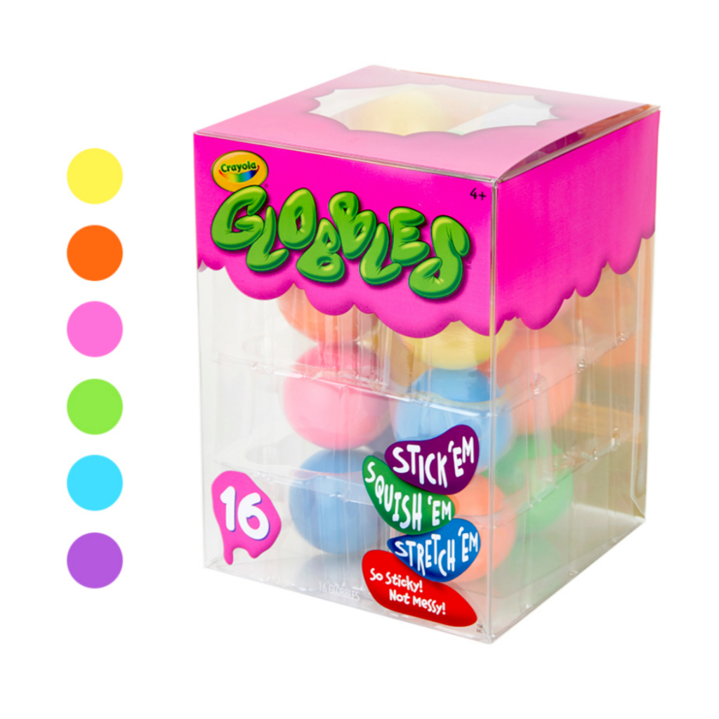 Crayola Globbles (16 ลูก) ของเล่นเสริมพัฒนาการ ฝึกสมาธิ - ปลอดสารพิษ ล้างออกได้ ไม่ทิ้งคราบ สกุชชี่เหนียวหนึบ (Fidget Toy)
