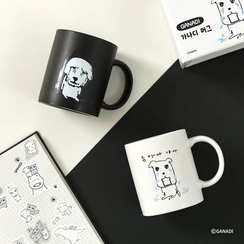 [GANADI] แก้วเซรามิค Home Cafe Gift Mug 340ml