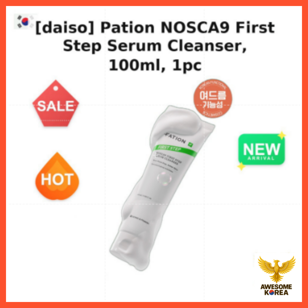 [daiso] Pation NOSCA9 First Step Serum Cleanser, 100ml, 1pc / Korean Cleanser / Serum-to-Foam by Awe