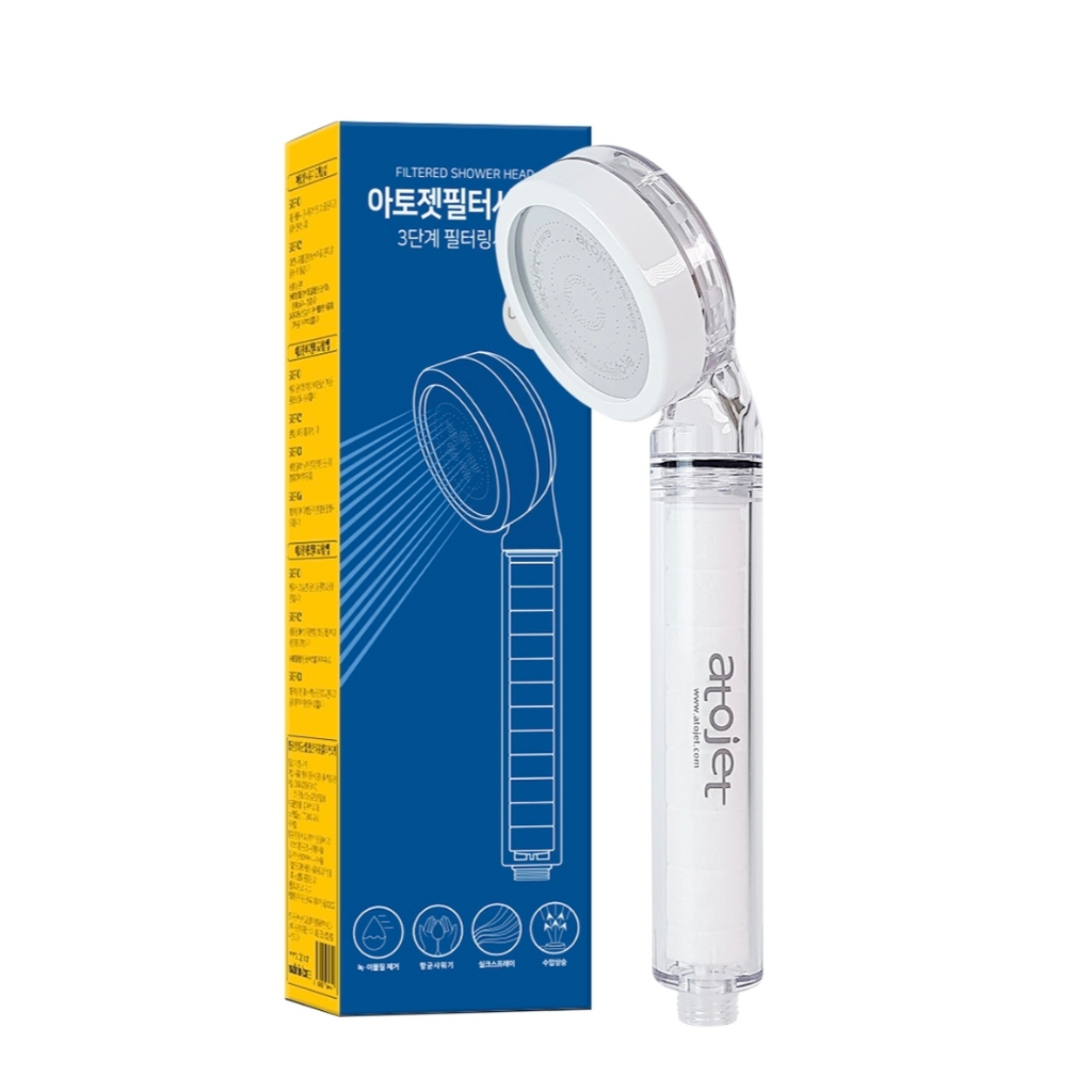 [ATOJET] ฝักบัวกรอง + หัวกรอง 3P + กรองตัวถัง 3P